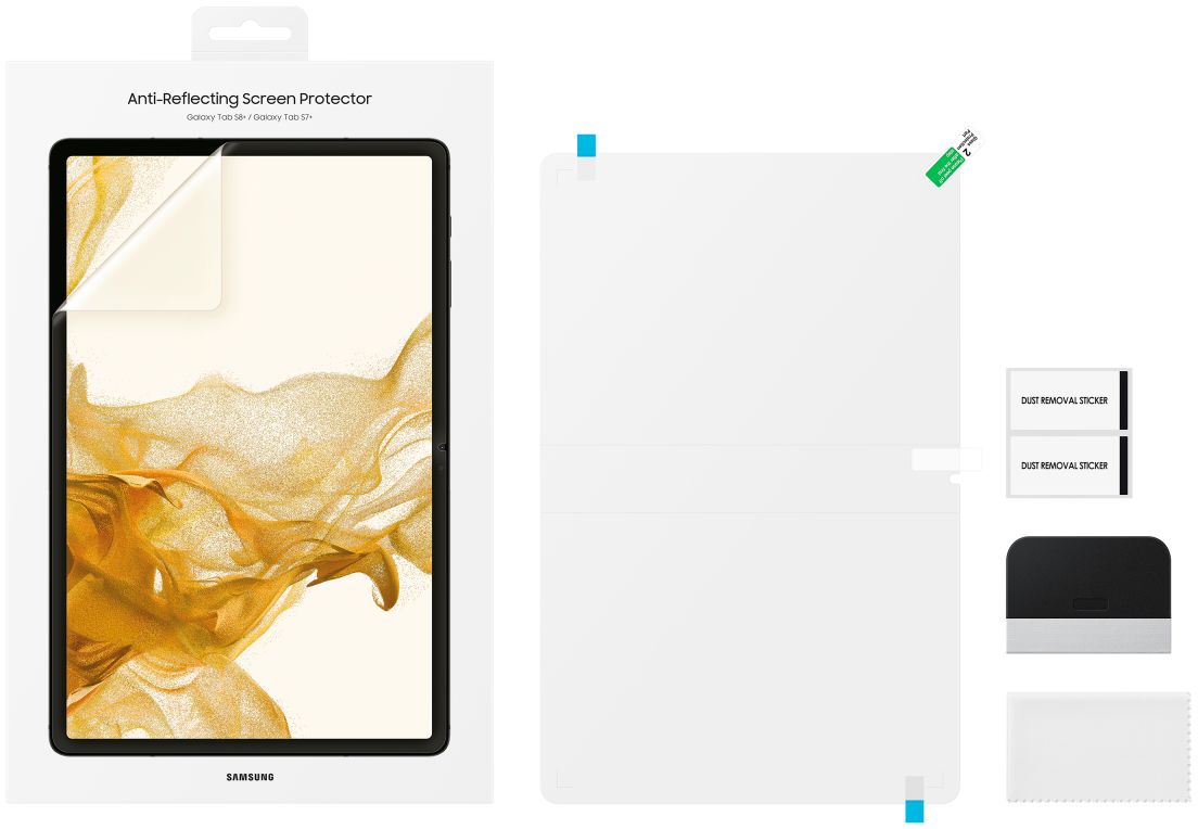 Originele Samsung Galaxy Tab S8+ / S7+ Screen Protector Display Folie afbeelding 4