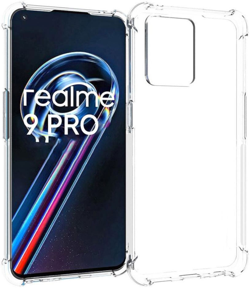 Realme 9 Pro Hoesje Schokbestendig en Dun TPU Transparant afbeelding 1
