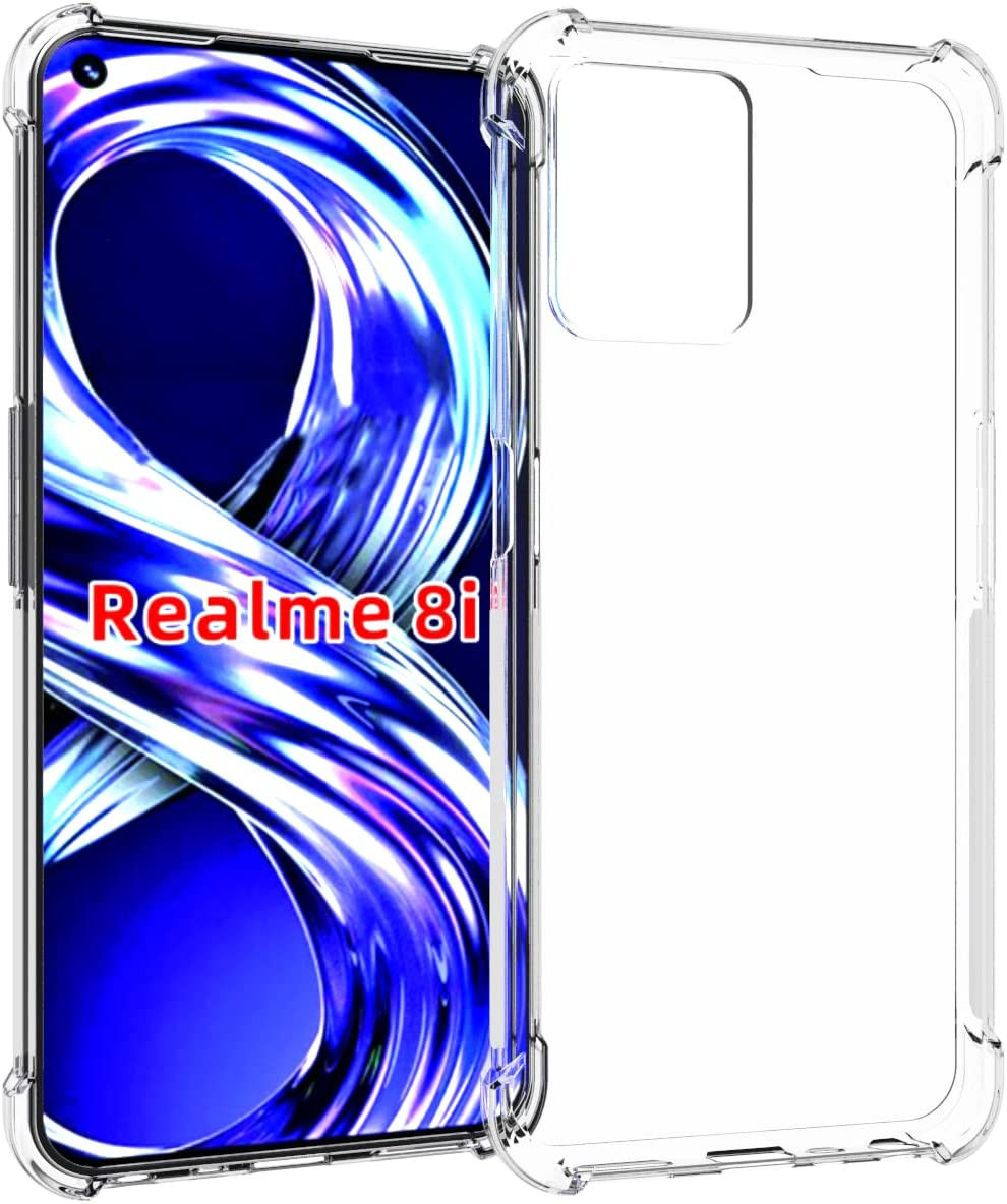 Realme 8i Hoesje Schokbestendig en Dun TPU Transparant afbeelding 1