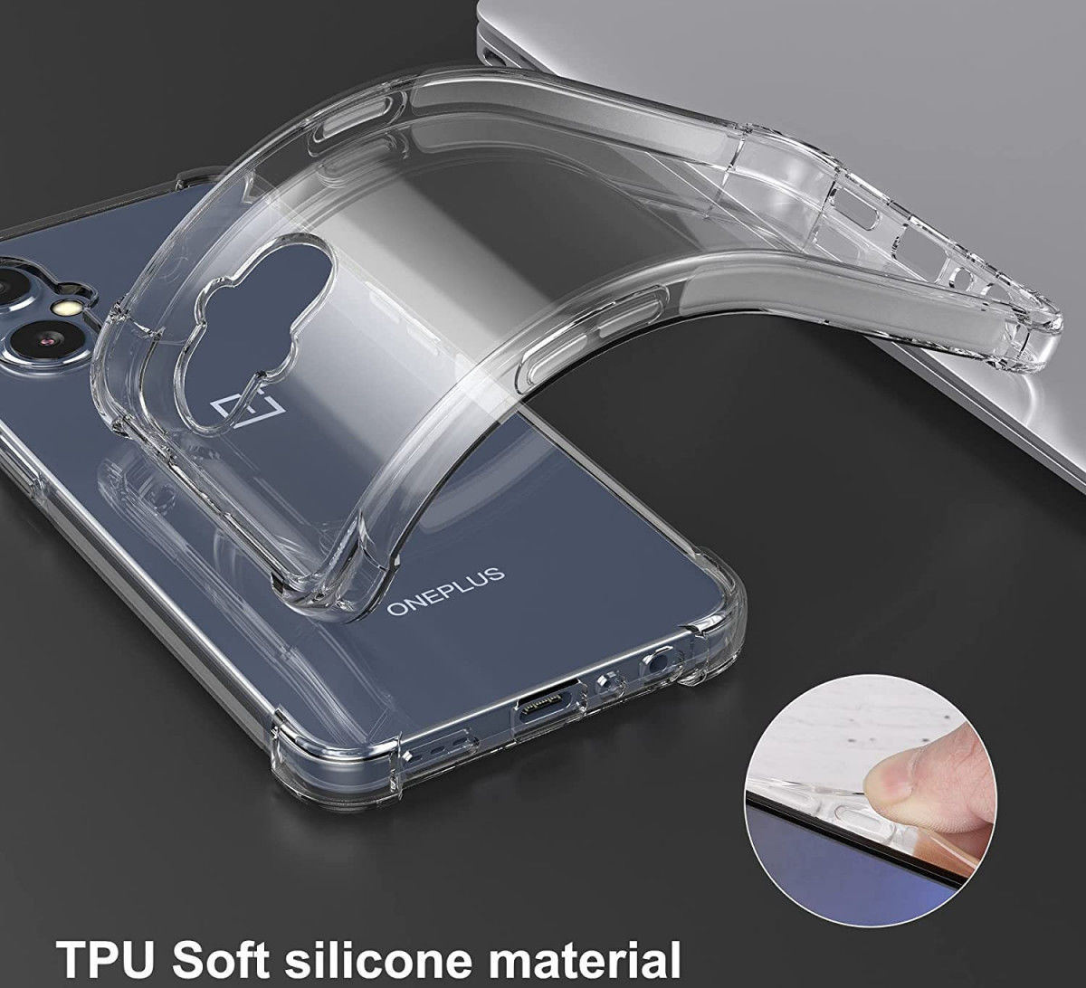 Oppo Reno 8 Lite Hoesje Schokbestendig en Dun TPU Transparant afbeelding 7