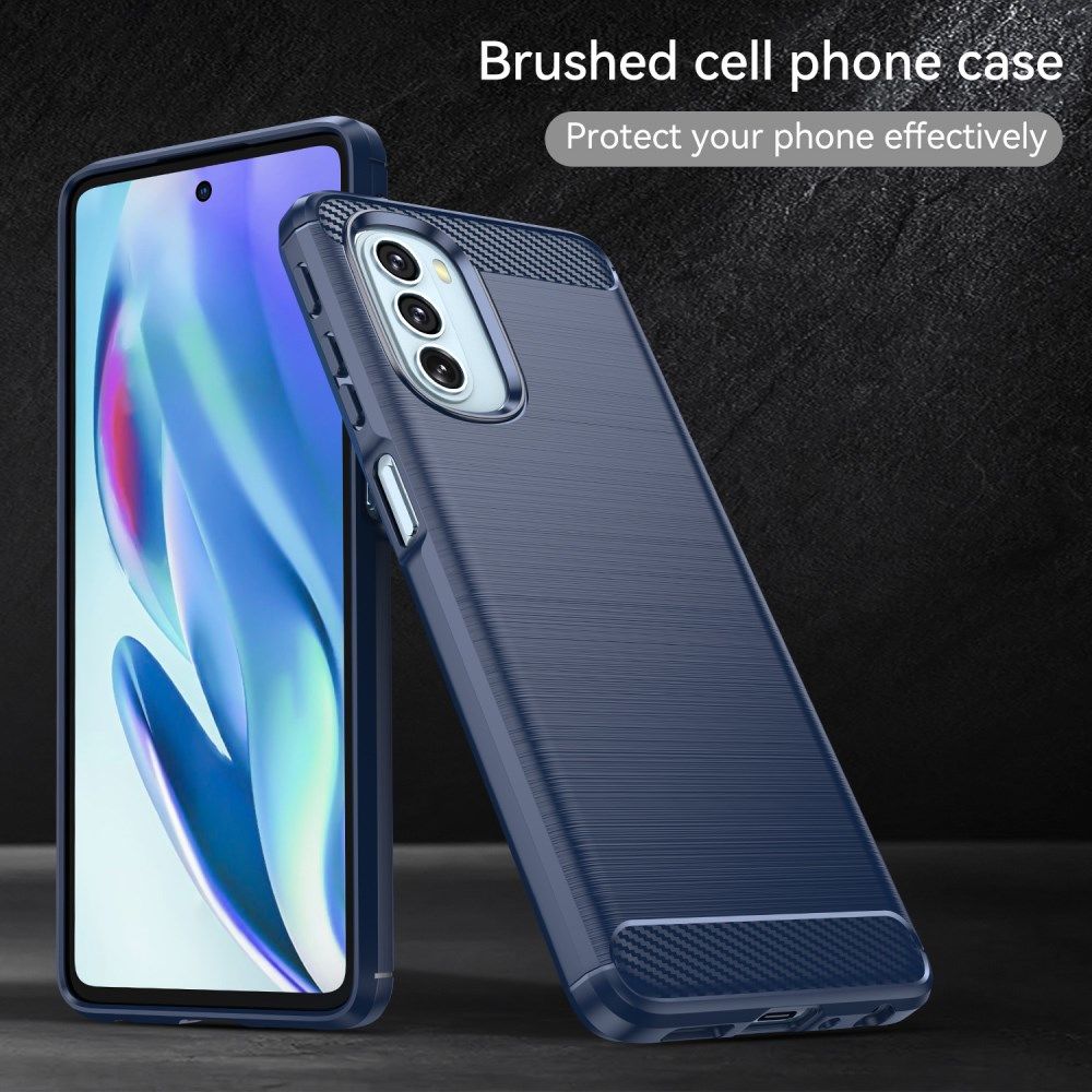 Motorola Moto G51 5G Hoesje Geborsteld TPU Back Cover Blauw afbeelding 5