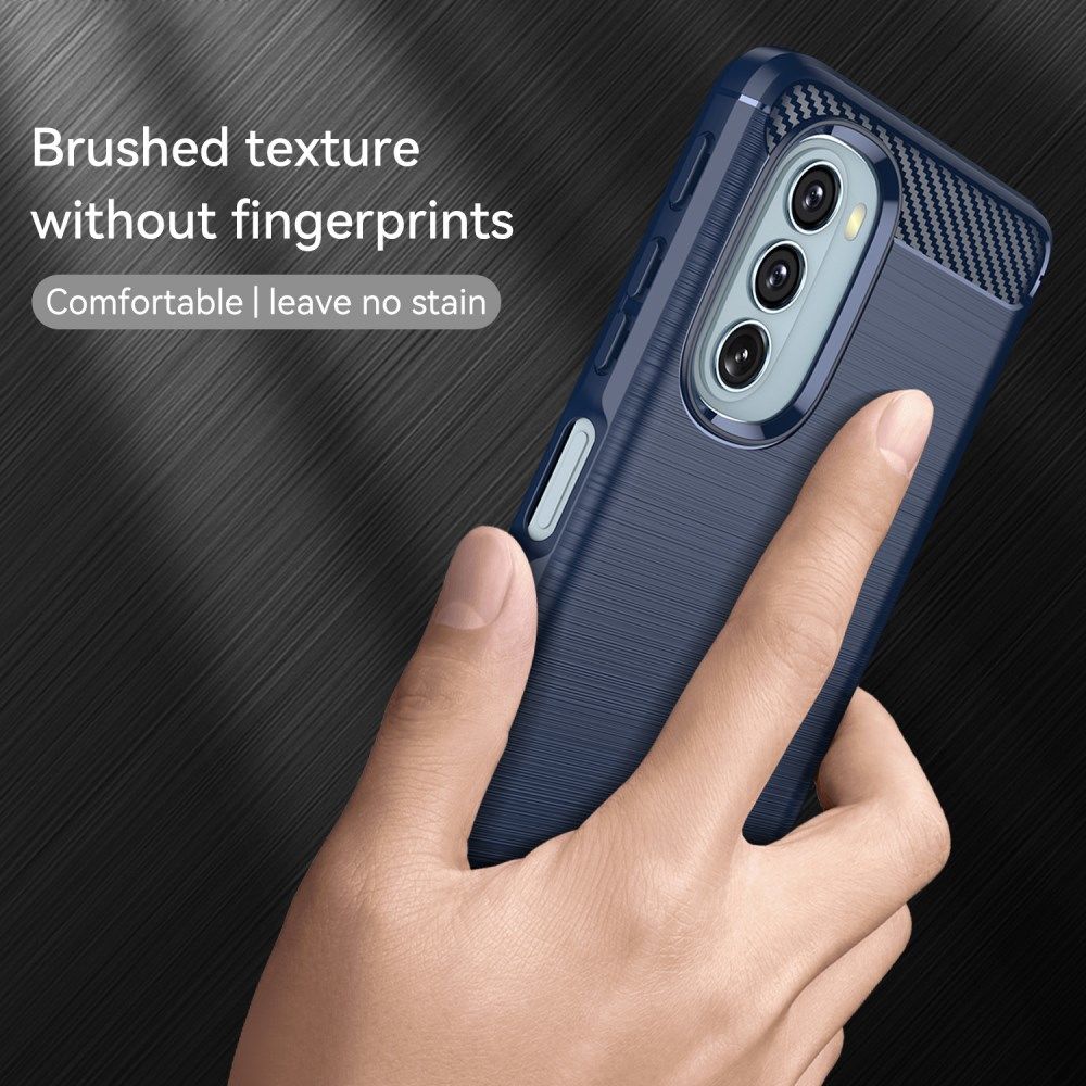 Motorola Moto G51 5G Hoesje Geborsteld TPU Back Cover Blauw afbeelding 6