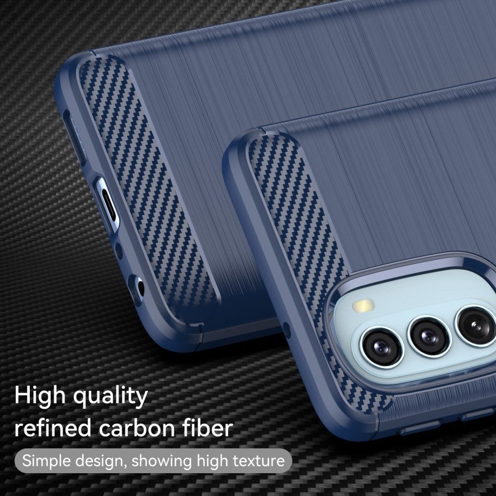 Motorola Moto G51 5G Hoesje Geborsteld TPU Back Cover Blauw afbeelding 7