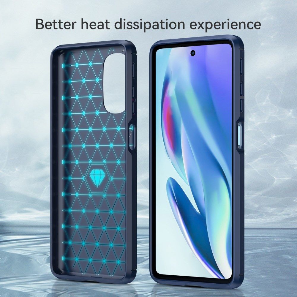 Motorola Moto G51 5G Hoesje Geborsteld TPU Back Cover Blauw afbeelding 8