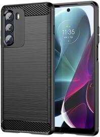 Motorola Moto G200 5G Hoesje Geborsteld TPU Back Cover Zwart