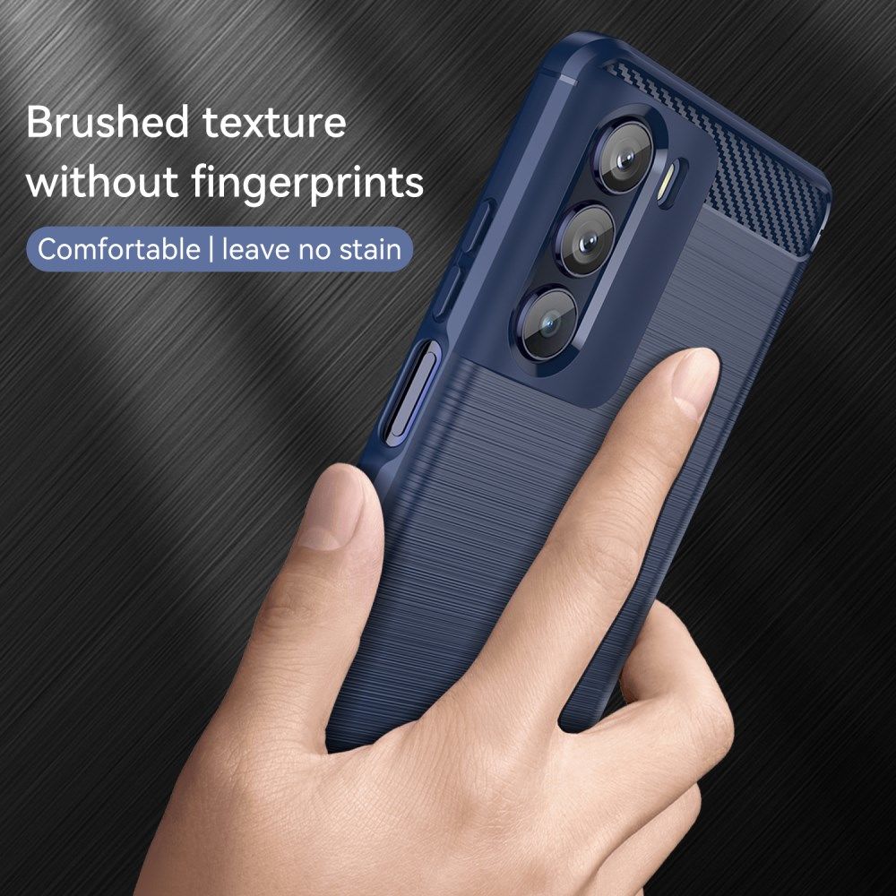 Motorola Moto G200 5G Hoesje Geborsteld TPU Back Cover Blauw afbeelding 8