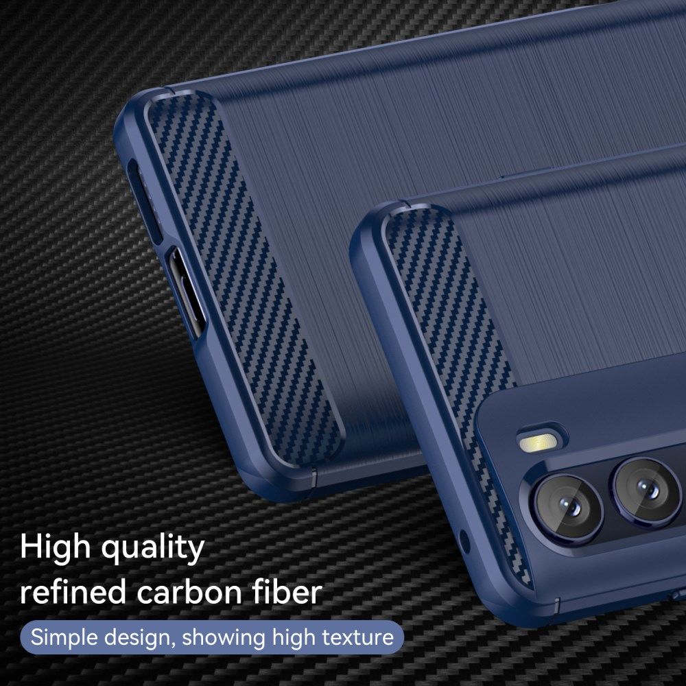 Motorola Moto G200 5G Hoesje Geborsteld TPU Back Cover Blauw afbeelding 9