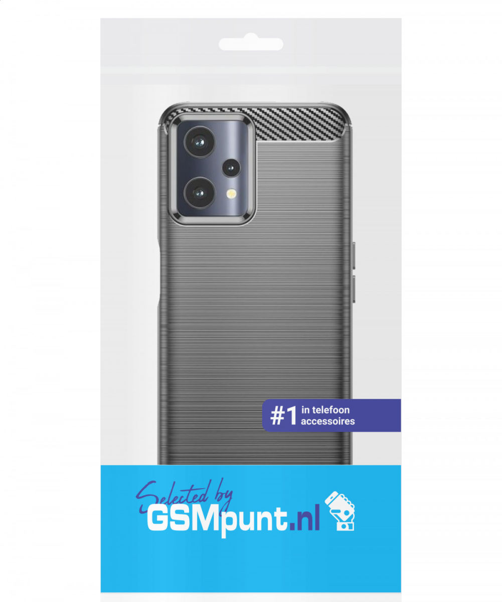 Realme 9 Pro Hoesje Geborsteld TPU Back Cover Zwart afbeelding 12