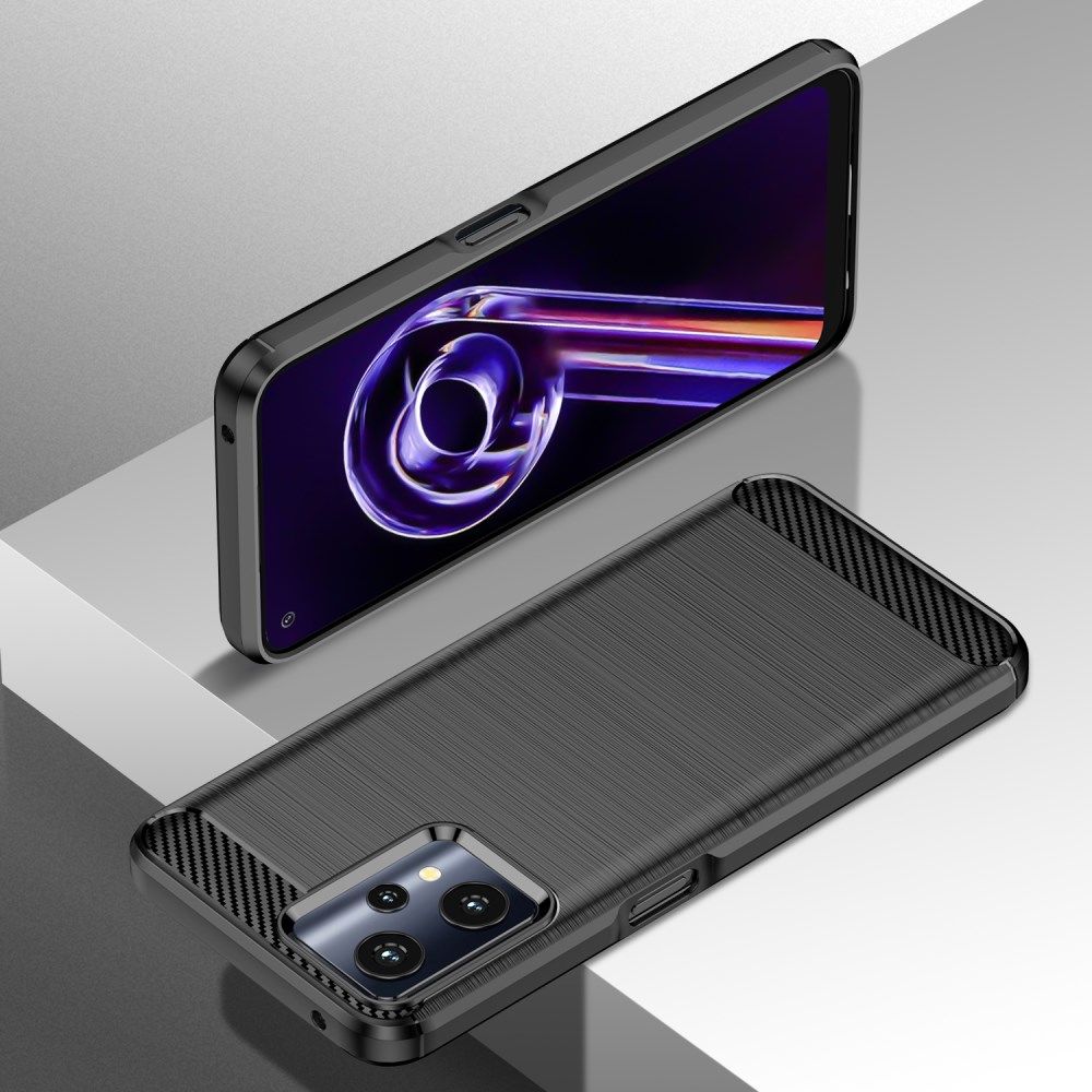 Realme 9 Pro Hoesje Geborsteld TPU Back Cover Zwart afbeelding 10