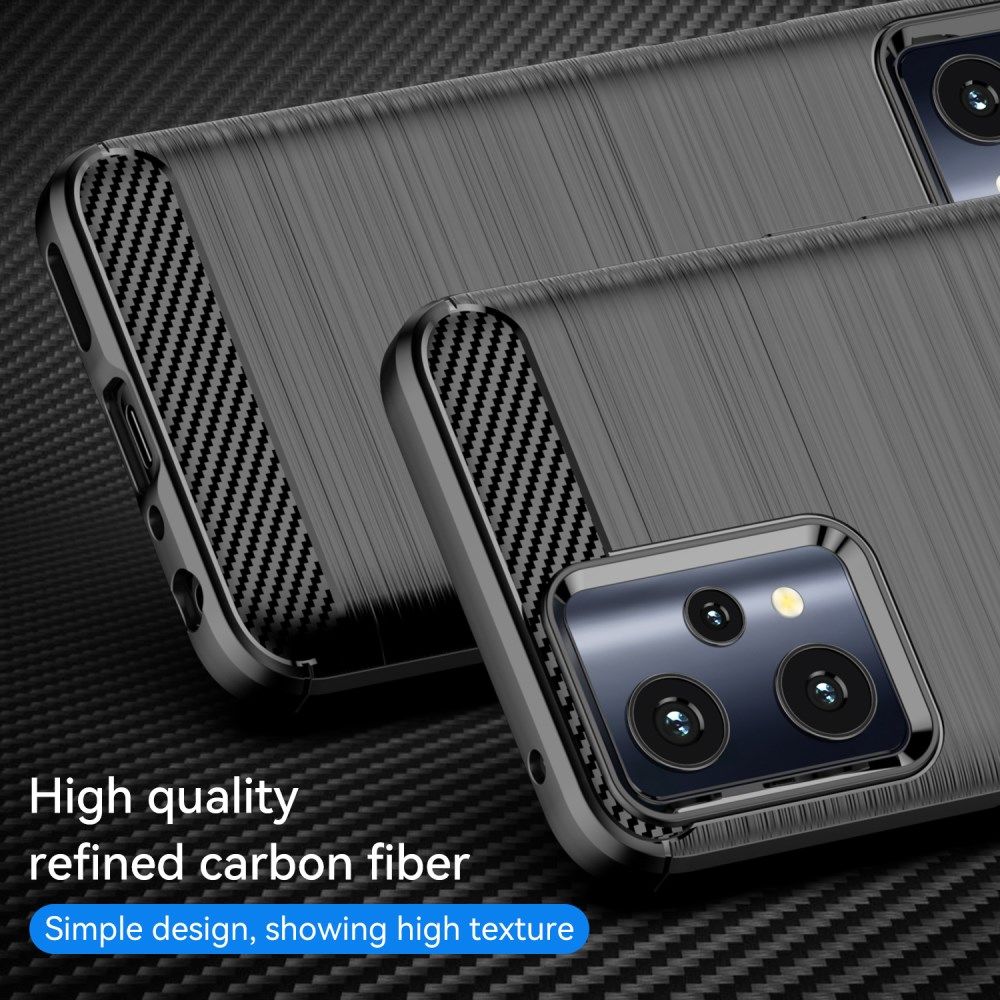 Realme 9 Pro Hoesje Geborsteld TPU Back Cover Zwart afbeelding 5