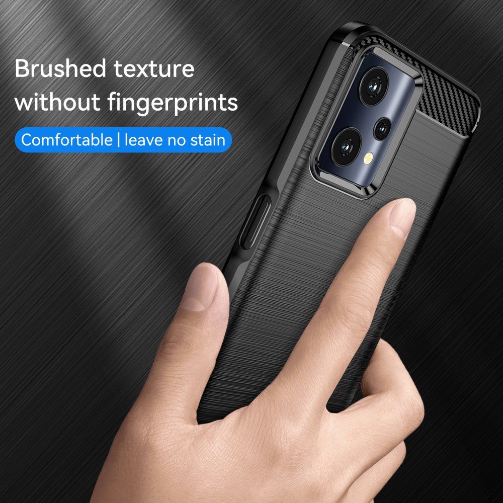 Realme 9 Pro Hoesje Geborsteld TPU Back Cover Zwart afbeelding 6