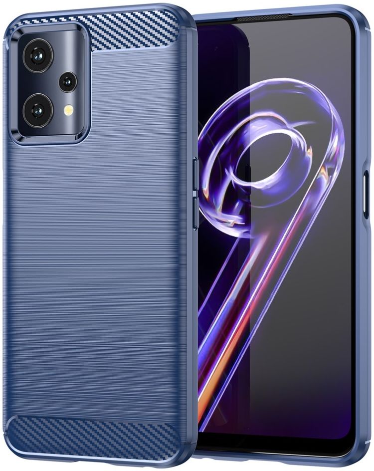 Realme 9 Pro Hoesje Geborsteld TPU Back Cover Blauw afbeelding 1