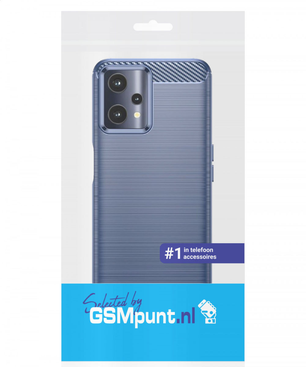 Realme 9 Pro Hoesje Geborsteld TPU Back Cover Blauw afbeelding 12