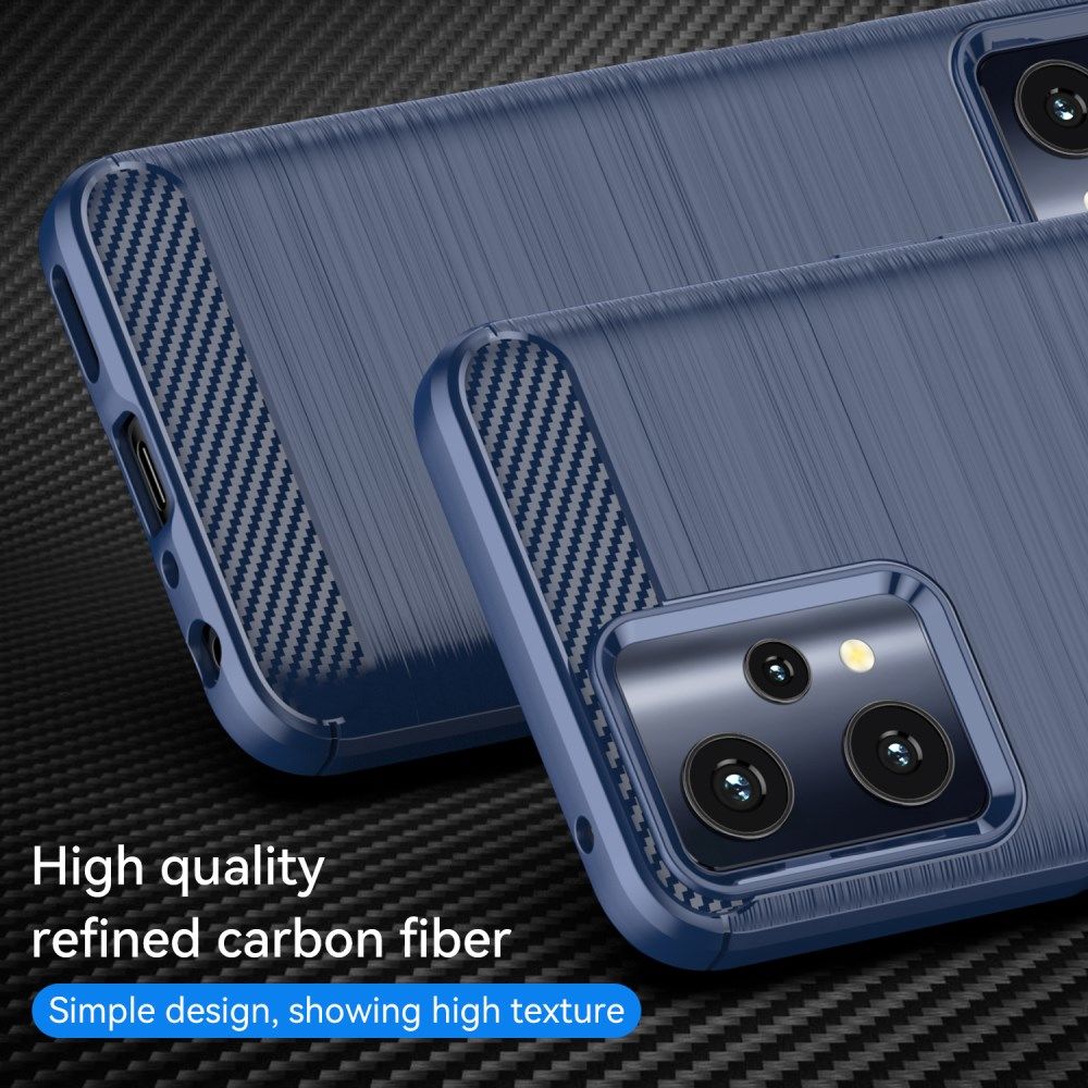 Realme 9 Pro Hoesje Geborsteld TPU Back Cover Blauw afbeelding 5