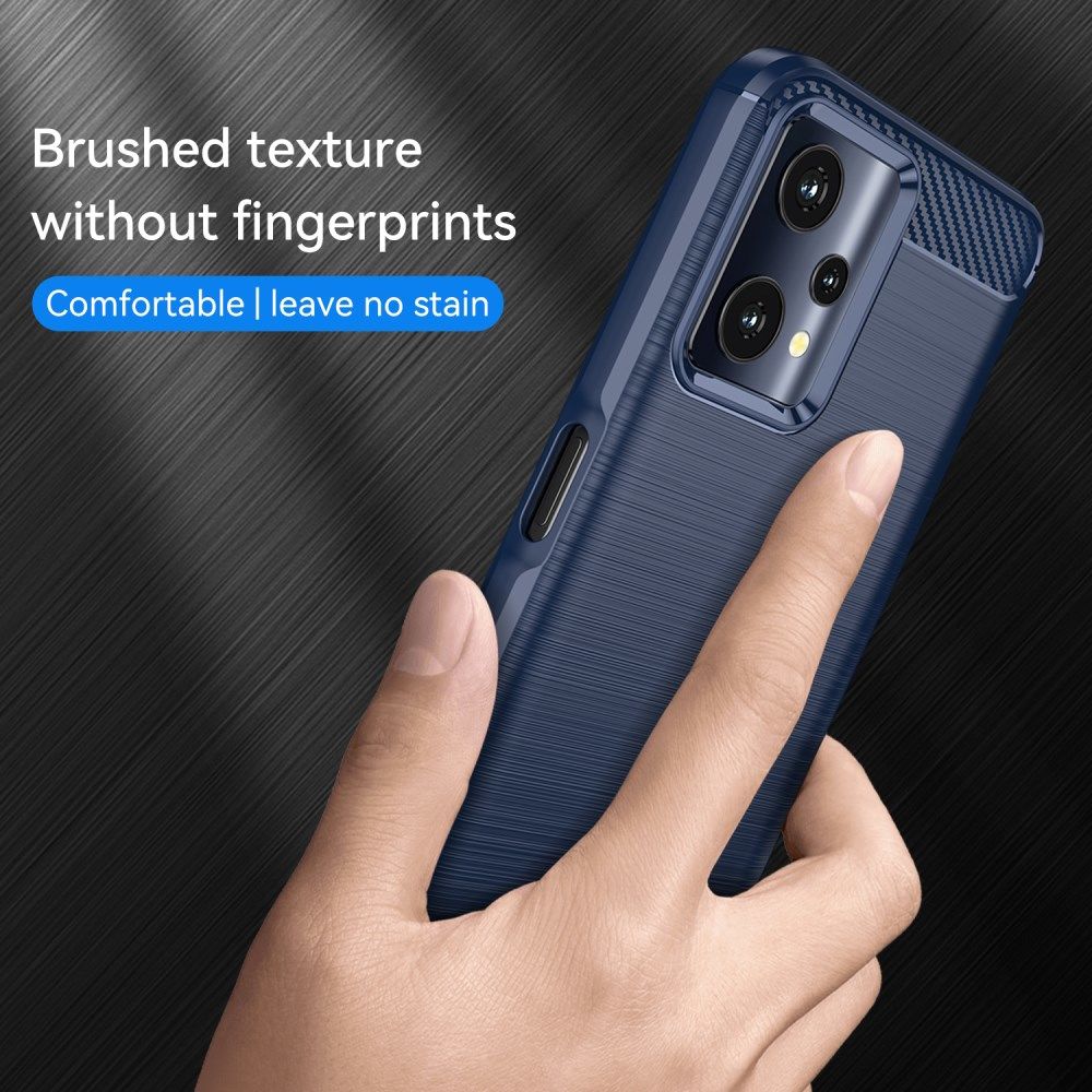 Realme 9 Pro Hoesje Geborsteld TPU Back Cover Blauw afbeelding 6