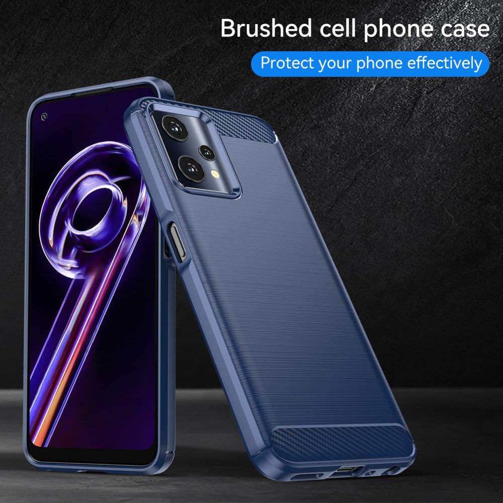 Realme 9 Pro Hoesje Geborsteld TPU Back Cover Blauw afbeelding 8