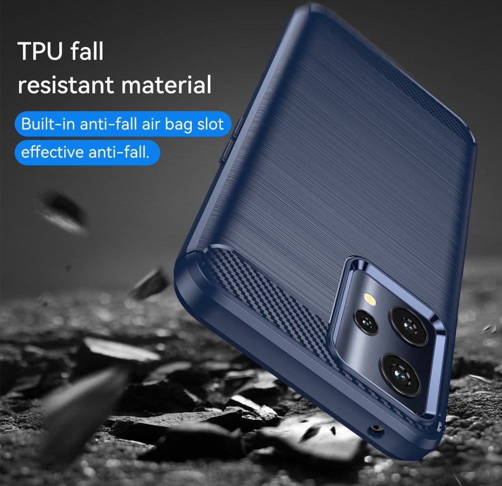 Realme 9 Pro Hoesje Geborsteld TPU Back Cover Blauw afbeelding 4