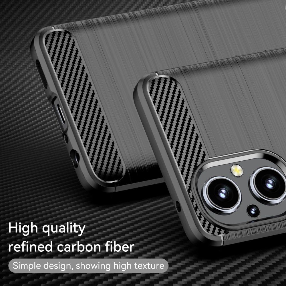 Oppo Reno 8 Lite Hoesje Geborsteld TPU Back Cover Zwart afbeelding 4