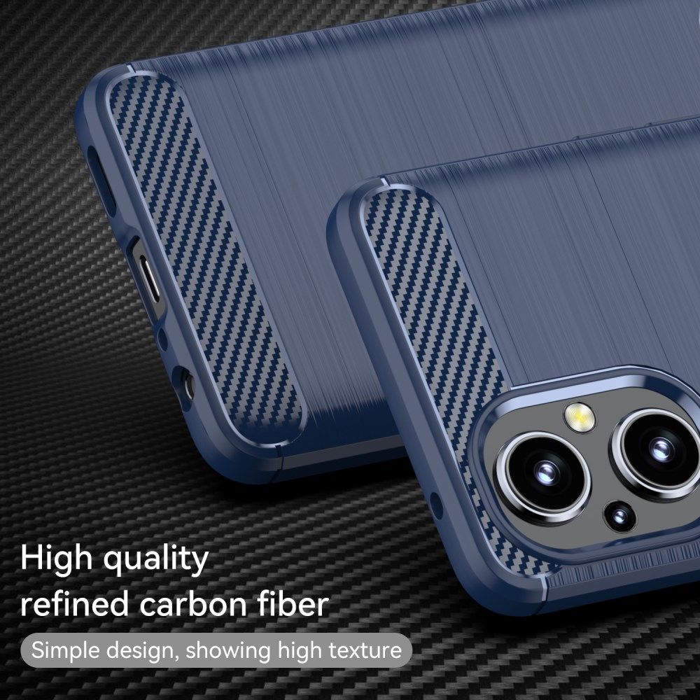 Oppo Reno 8 Lite Hoesje Geborsteld TPU Back Cover Blauw afbeelding 4
