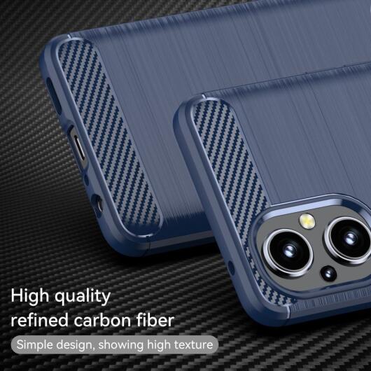 Oppo Reno 8 Lite Hoesje Geborsteld TPU Back Cover Blauw afbeelding 4