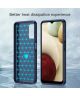 Samsung Galaxy A13 4G Hoesje Geborsteld TPU Flexibele Back Cover Blauw