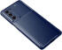 Motorola Moto G200 5G Hoesje Siliconen Carbon TPU Back Cover Blauw afbeelding 2