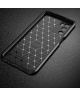 Oppo A16s/A16/Oppo A54S Hoesje Siliconen Carbon TPU Back Cover Zwart