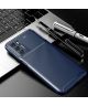 Oppo A16s/A16/Oppo A54S Hoesje Siliconen Carbon TPU Back Cover Blauw