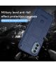 Motorola Moto G31/G41 Hoesje Shock Proof Rugged Back Cover Blauw