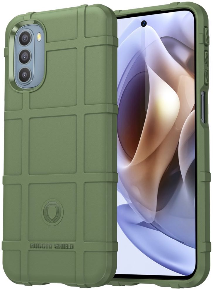 Motorola Moto G31/G41 Hoesje Shock Proof Rugged Back Cover Groen afbeelding 1
