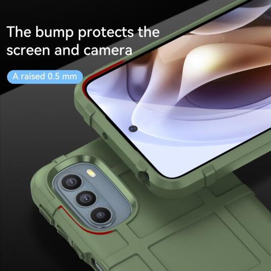 Motorola Moto G31/G41 Hoesje Shock Proof Rugged Back Cover Groen afbeelding 8