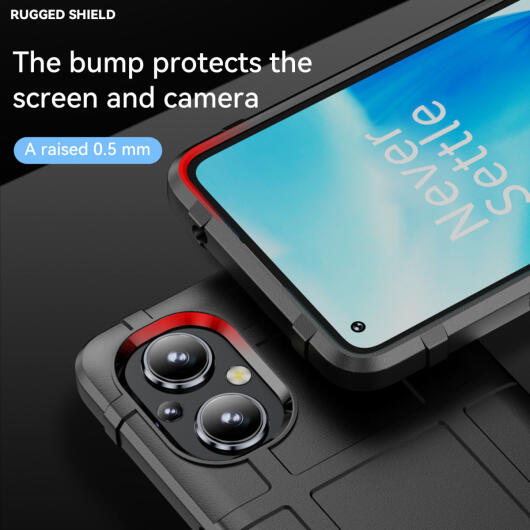 Oppo Reno 8 Lite Hoesje Shock Proof Rugged Shield Back Cover Zwart afbeelding 5