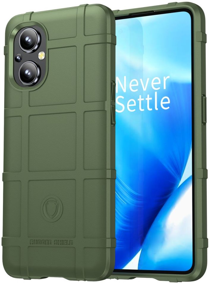 OnePlus Reno 8 Lite Hoesje Shock Proof Rugged Shield Back Cover Groen afbeelding 1