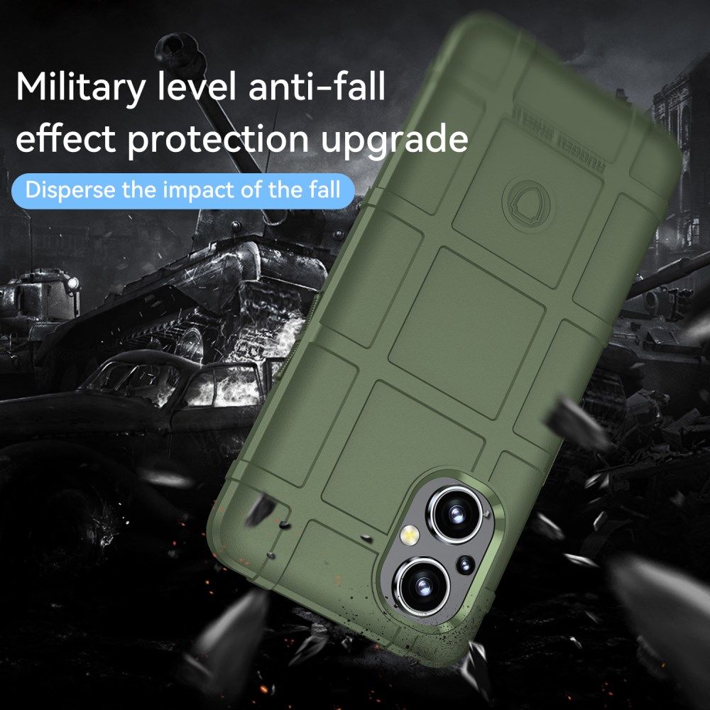 OnePlus Reno 8 Lite Hoesje Shock Proof Rugged Shield Back Cover Groen afbeelding 3