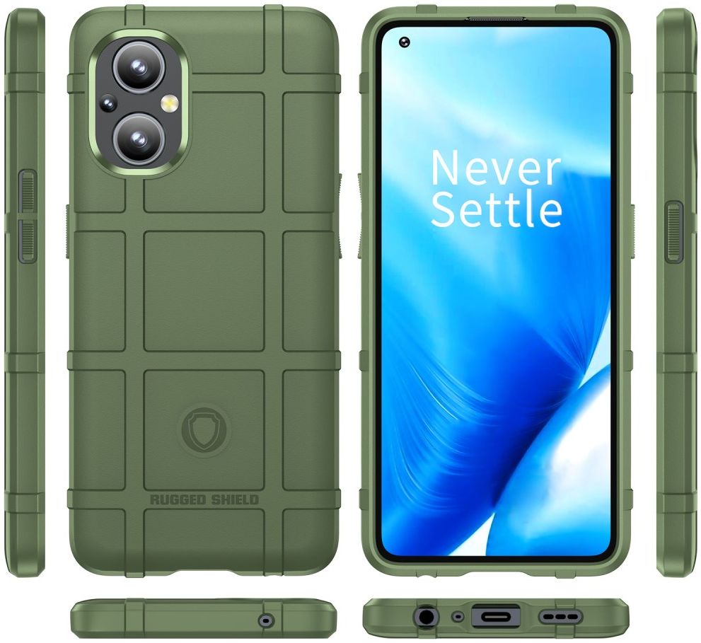 OnePlus Reno 8 Lite Hoesje Shock Proof Rugged Shield Back Cover Groen afbeelding 9