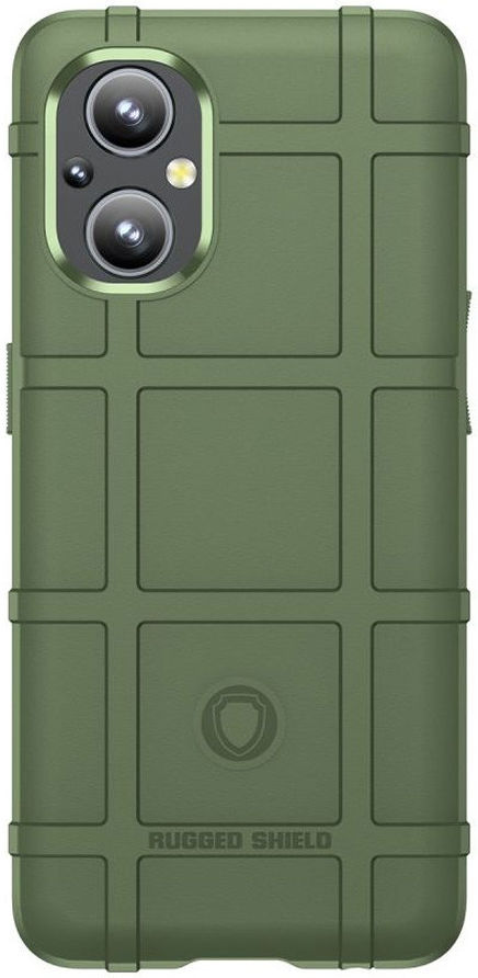OnePlus Reno 8 Lite Hoesje Shock Proof Rugged Shield Back Cover Groen afbeelding 2