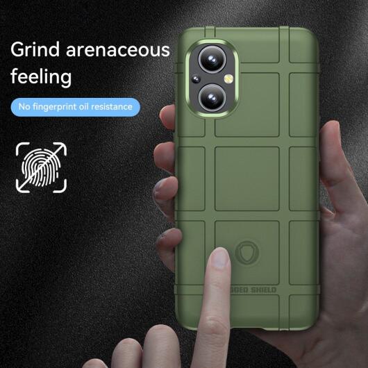 OnePlus Reno 8 Lite Hoesje Shock Proof Rugged Shield Back Cover Groen afbeelding 7