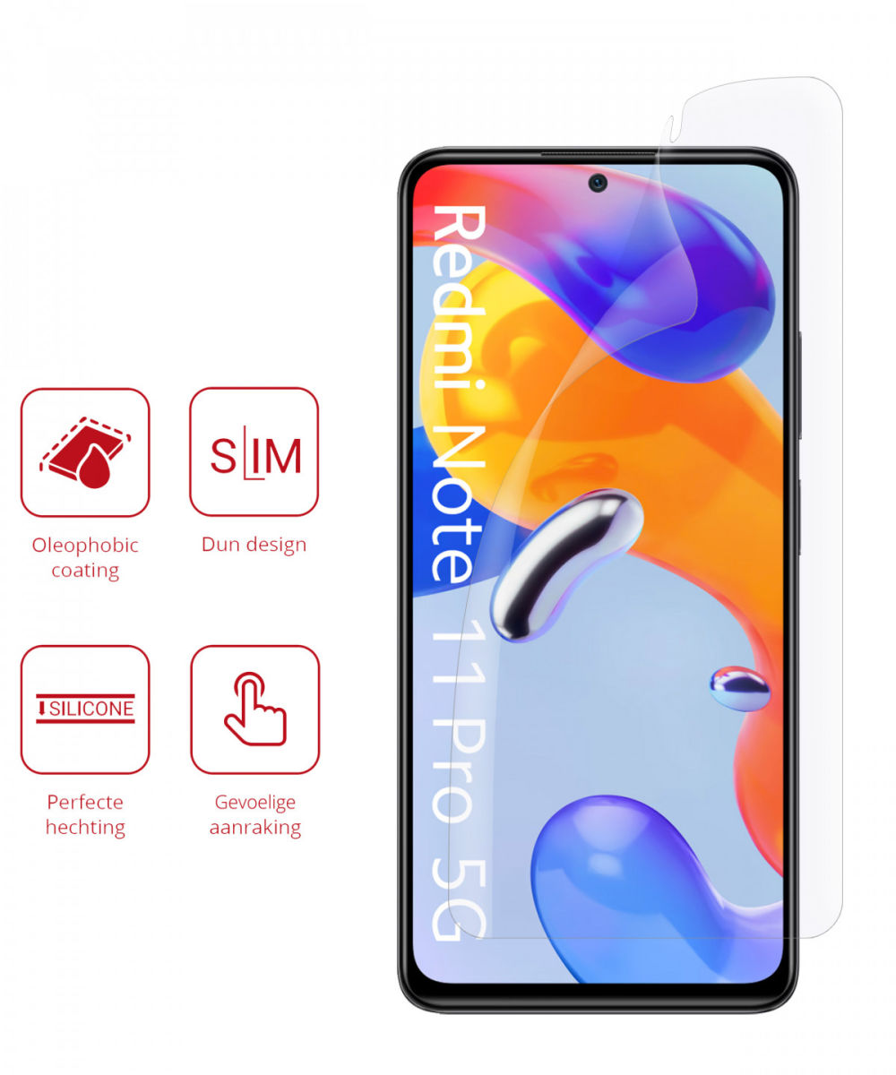 Rosso Xiaomi Redmi Note 11 Pro 5G Ultra Clear Screenprotector Duo Pack afbeelding 2