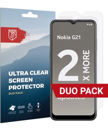 Rosso Nokia G11 / G21 Ultra Clear Screen Protector Duo Pack Screen Protectors