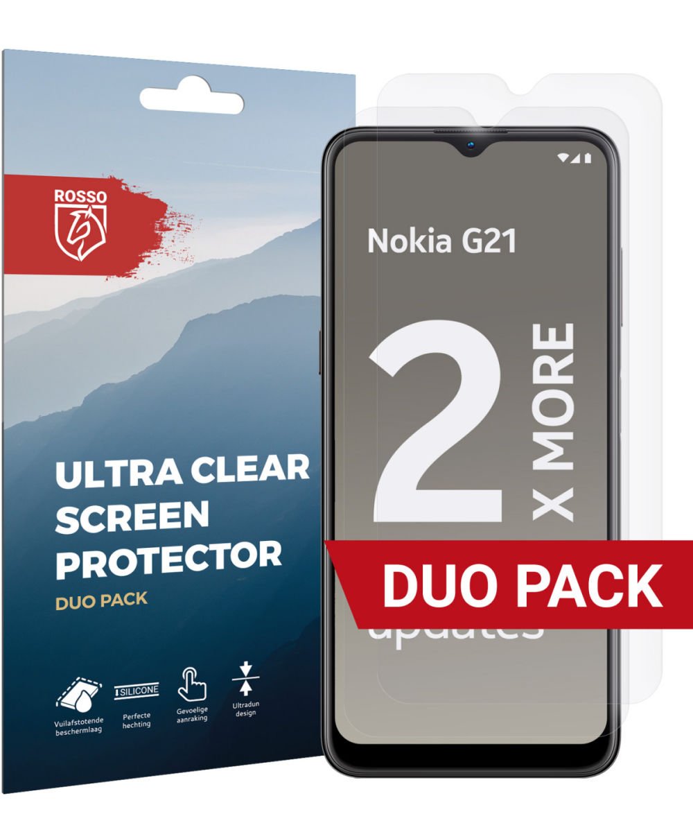 Rosso Nokia G11 / G21 Ultra Clear Screen Protector Duo Pack afbeelding 1