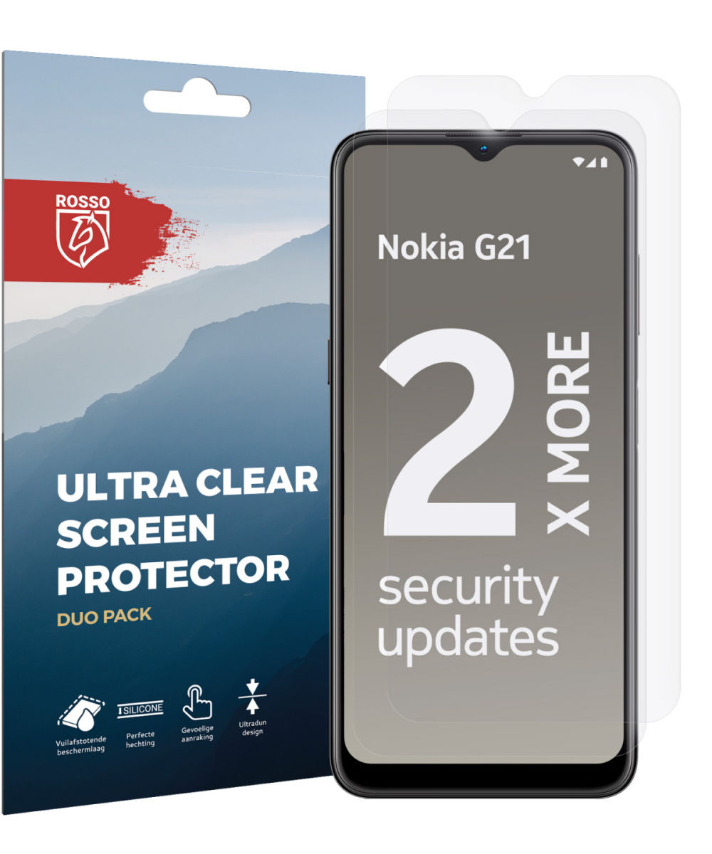 Rosso Nokia G11 / G21 Ultra Clear Screen Protector Duo Pack afbeelding 4