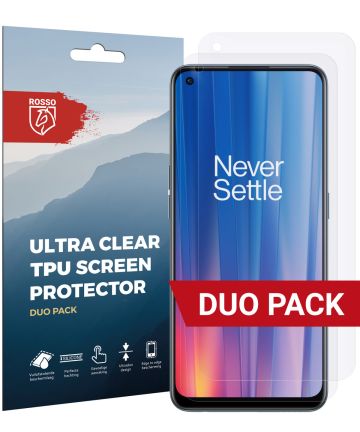 Rosso OnePlus Nord CE 2 5G Ultra Clear Screen Protector Duo Pack Screen Protectors