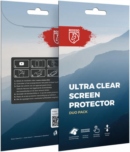 Rosso OnePlus Nord CE 2 5G Ultra Clear Screen Protector Duo Pack afbeelding 6