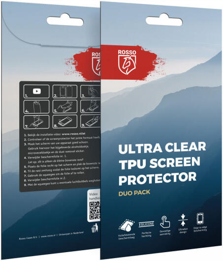 Rosso Oppo Reno 8 Lite Ultra Clear Screen Protector Duo Pack afbeelding 4