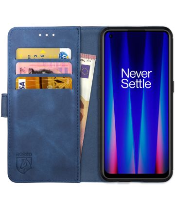 Rosso Element OnePlus Nord CE 2 5G Hoesje Book Cover Wallet Blauw Hoesjes