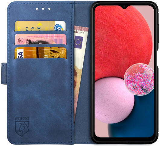 Rosso Element Samsung Galaxy A13 4G Hoesje Book Cover Blauw afbeelding 1