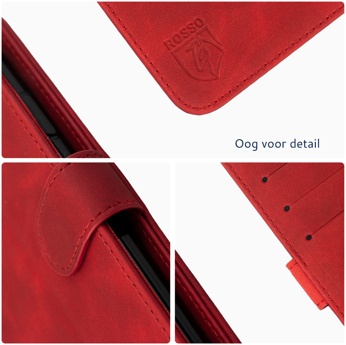 Rosso Element Samsung Galaxy A13 4G Hoesje Book Cover Rood afbeelding 5