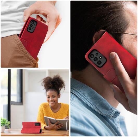 Rosso Element Samsung Galaxy A13 4G Hoesje Book Cover Rood afbeelding 6