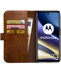 Rosso Element Motorola Moto G51 5G Hoesje Book Cover Wallet Bruin