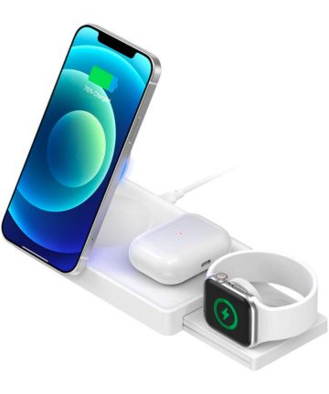 4smarts UltiMag Trident 20W Oplader iPhone / AirPods / Watch Wit Opladers